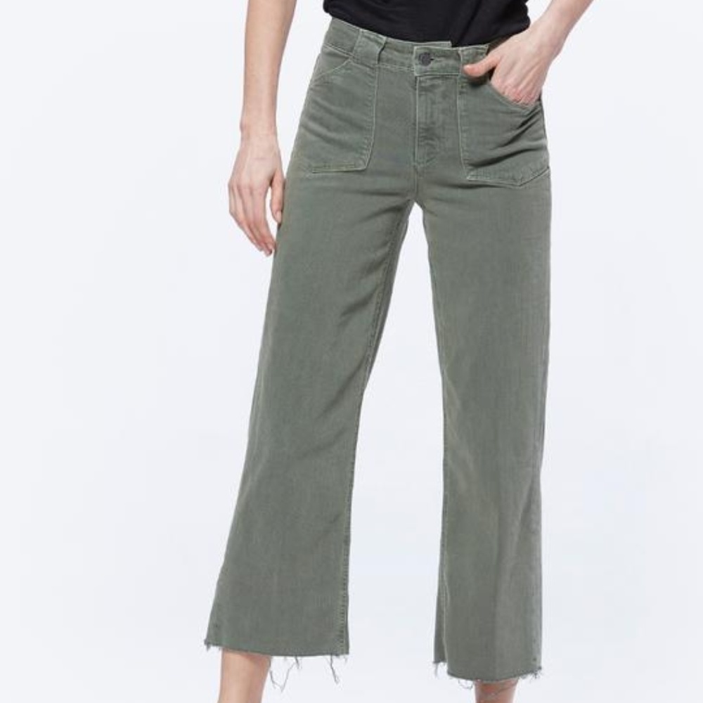 Nellie Culotte Utility Pocket - Vintage Ivy Green